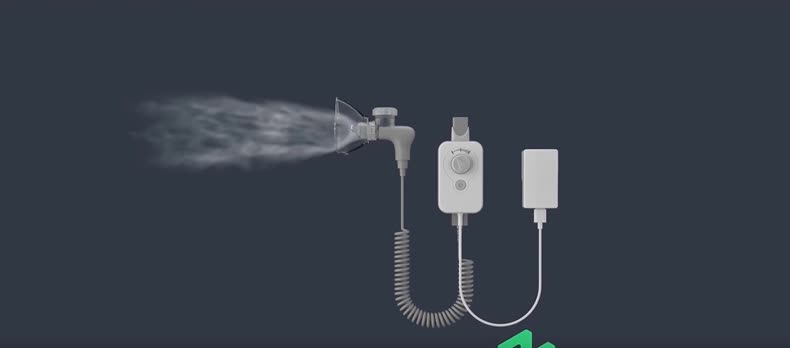 新型医用雾化器作用及功效3d展示动画第一集